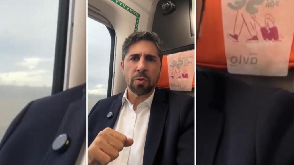 El diputado del PP por Zamora Óscar Ramajo en una captura del vídeo publicado en sus redes sociales