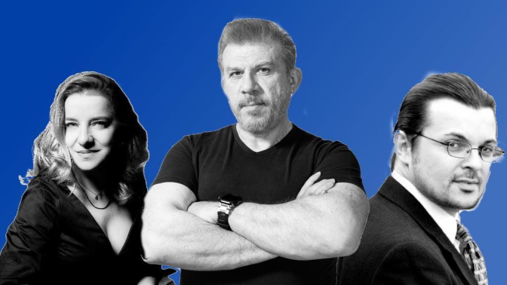 Los coautores del cómic, Elena Merino, Salvador Larroca y Manu Carballal.