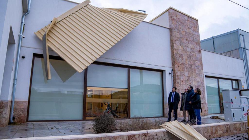 Efectos del temporal en Puerto Lápice (Ciudad Real).