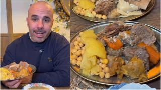 David, empresario, sobre el puchero que sirven en Valencia: Mucho mejor que el madrileño. Sabe a ese que hace tu abuela