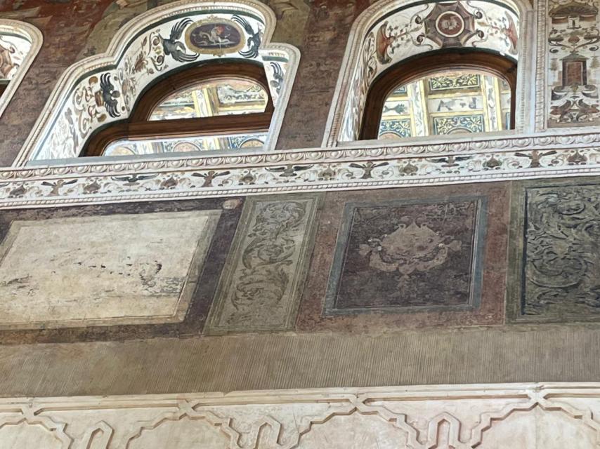 Detalle de una de las paredes del torreón que no se visita.