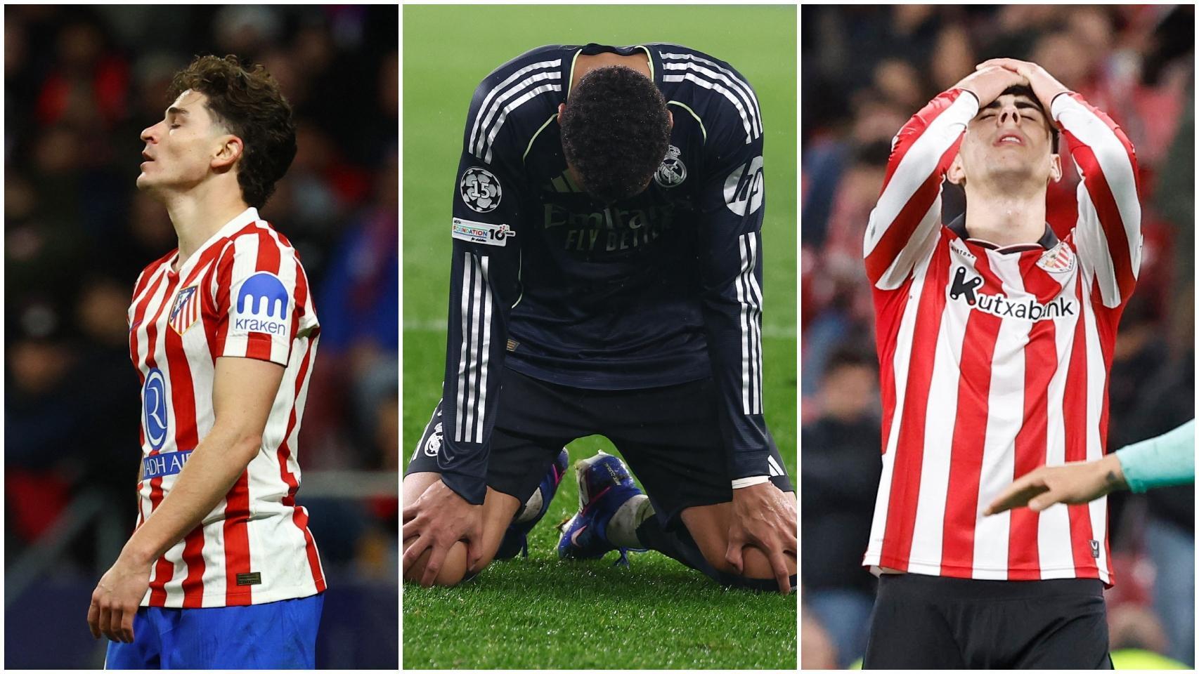 Julián Álvarez, Mbappé y Alejandro Rego, del Athletic, abatidos en la última jornada de la Champions League