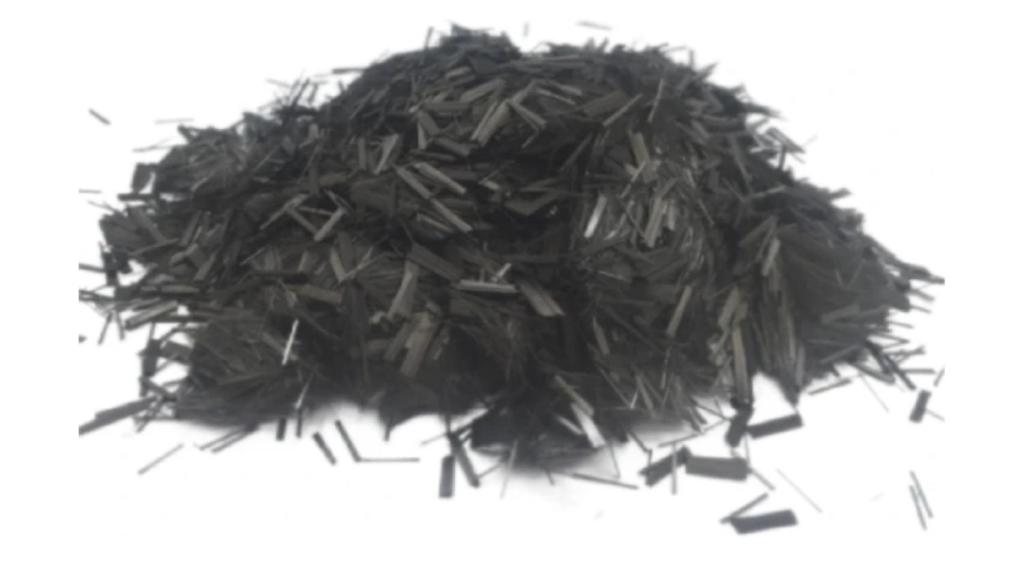 Fibra de carbono utilizada en el hormigón.