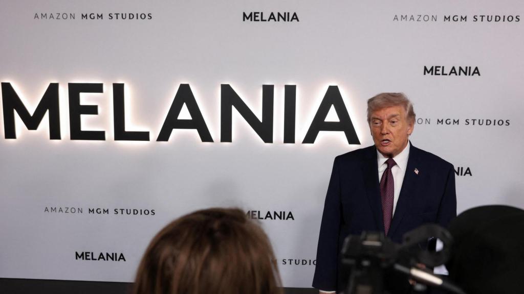 Donald Trump este jueves en el Kennedy Center para la presentación del documental sobre Melania.