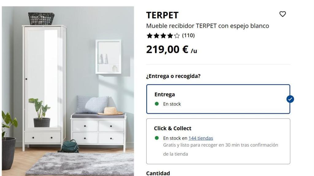 Mueble recibidor Terpet.