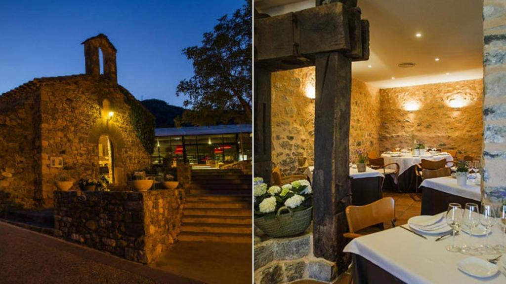 Exterior e interior del restaurante