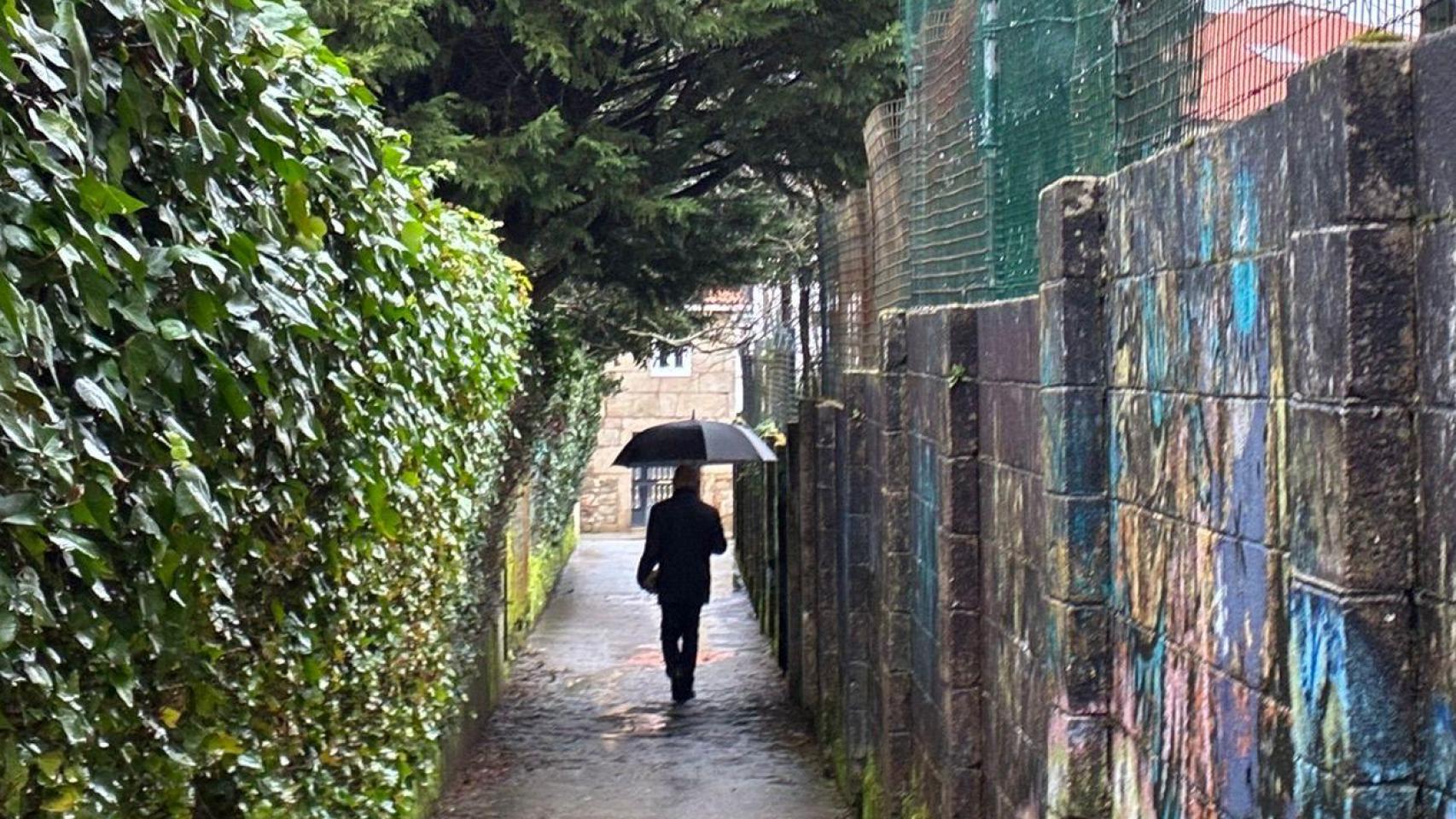 Santiago de Compostela despide el mes de enero bajo alerta amarilla por vientos y tormenta