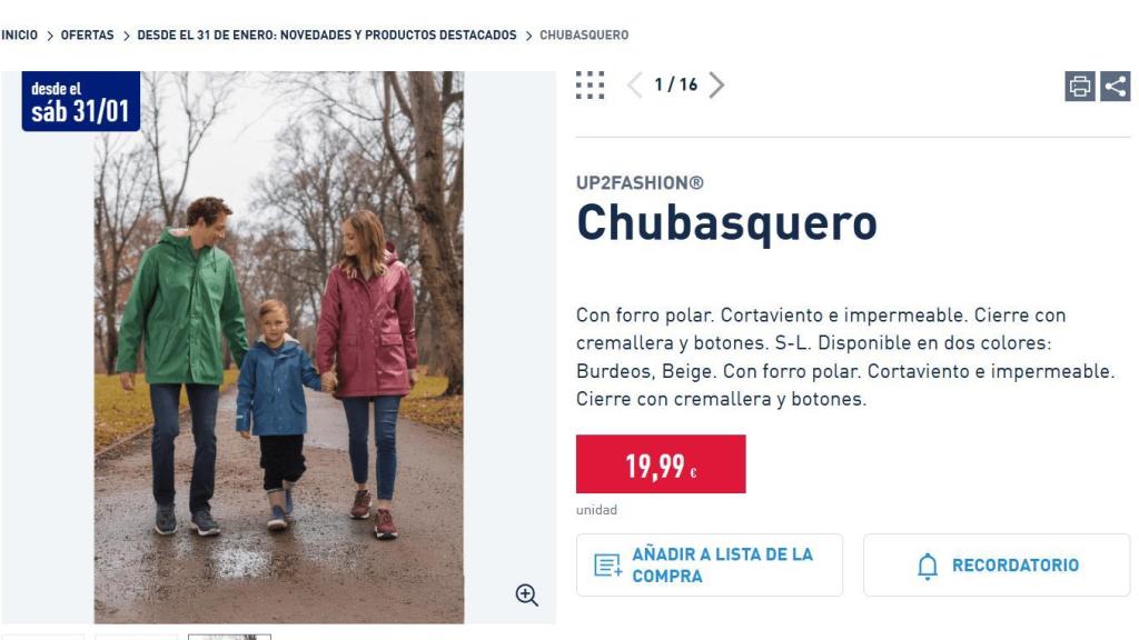 Chubasquero impermeable mujer.