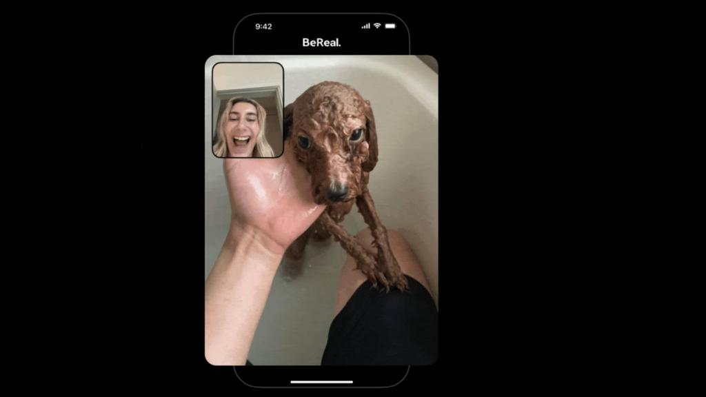 Ejemplo de publicación de BeReal