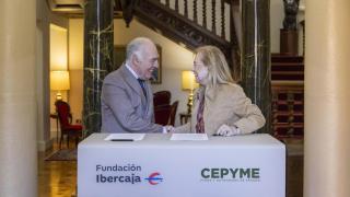 Fundación Ibercaja y Cepyme Aragón renuevan su colaboración.