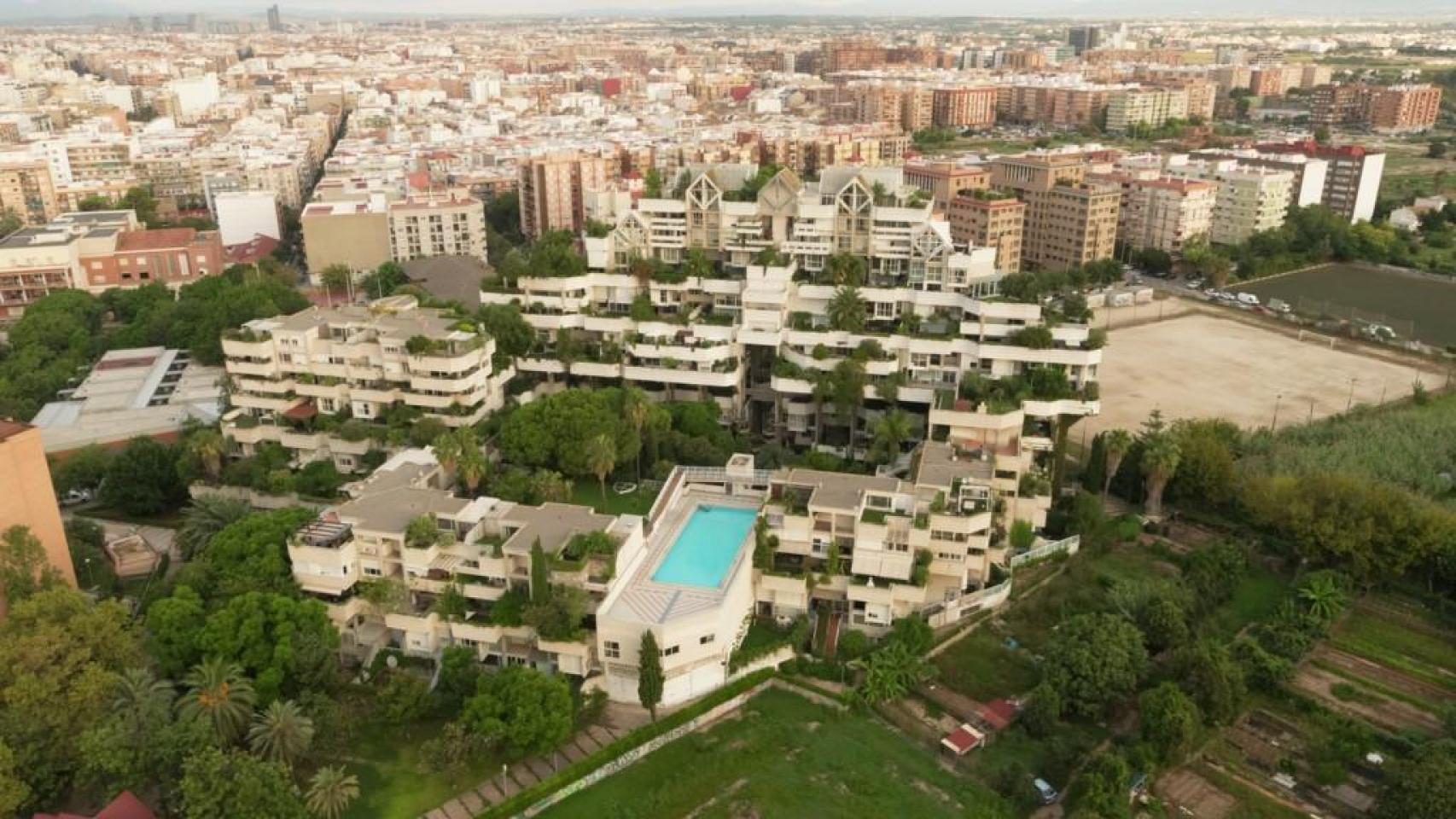 Vista aérea de Benimaclet. EE