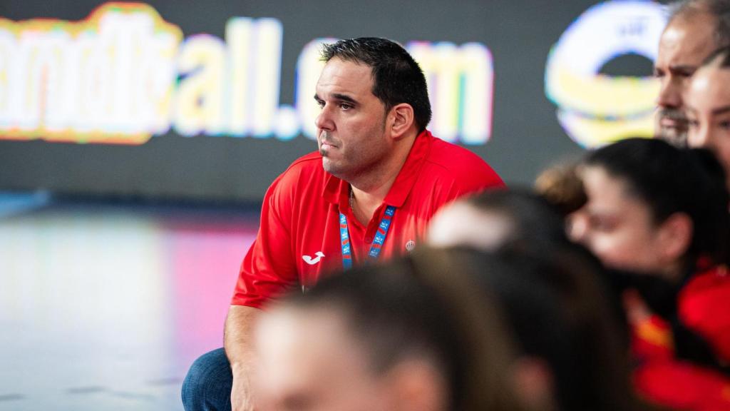 Rocamora durante un partido de la selección junior.