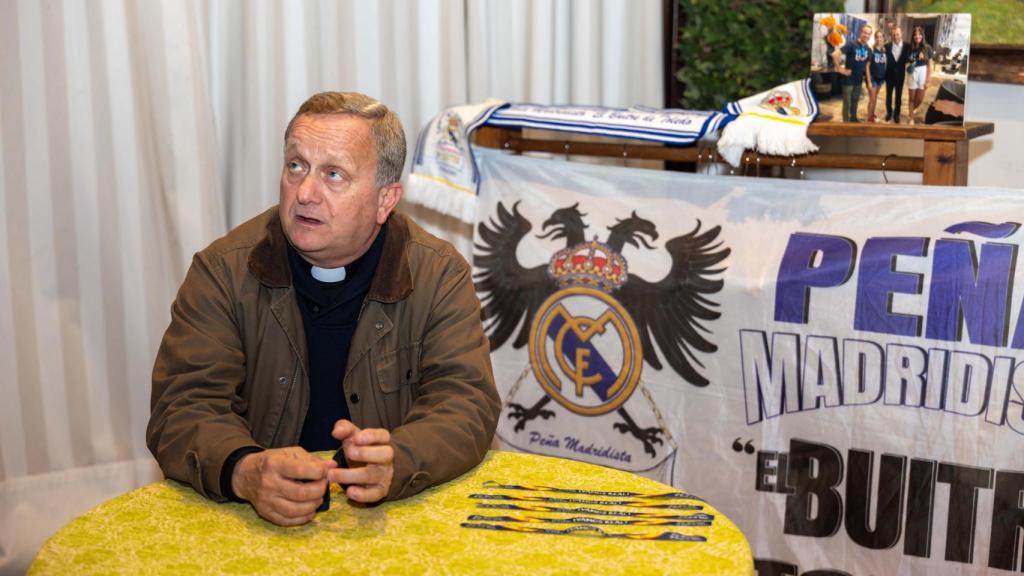 Quillo en la sede de la peña madridista 'El Buitre', en Toledo.