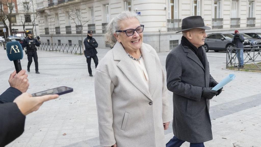 La investigada Carmen Pano a su llegada a la Audiencia Nacional.