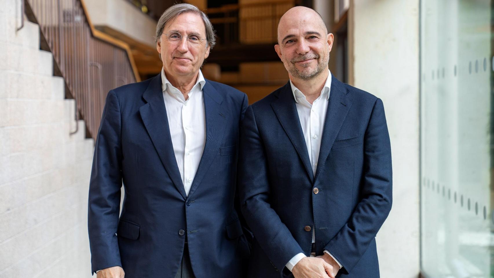 El presidente de Pascual, Tomás Pascual, y el consejero delegado de Pascual, César Vargas.