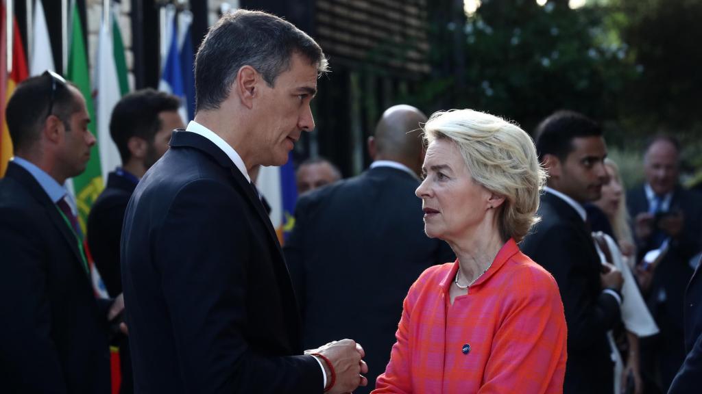 Pedro Sánchez y Ursula Von Der Leyen.