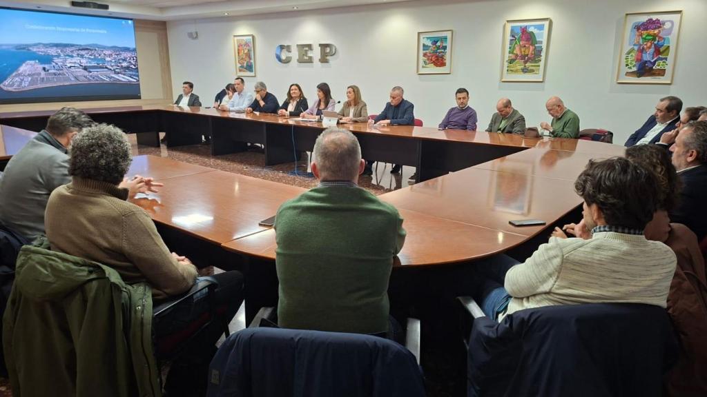 La presidenta del PP de Vigo, Luisa Sánchez, durante un encuentro sectorial de vivienda celebrado esta semana