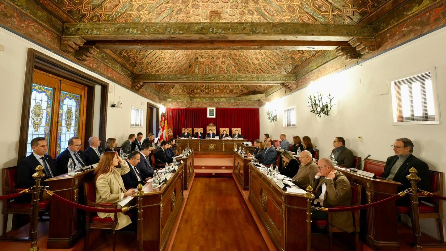 Imagen del pleno de la Diputación de Valladolid de este viernes.