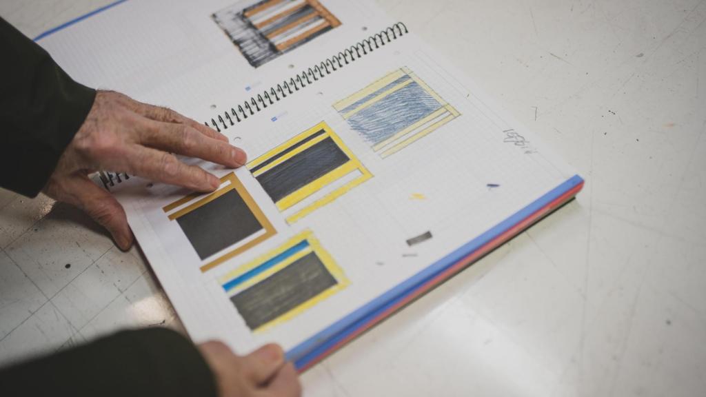 Un detalle de los cuadernos. Foto: Sara Fernández