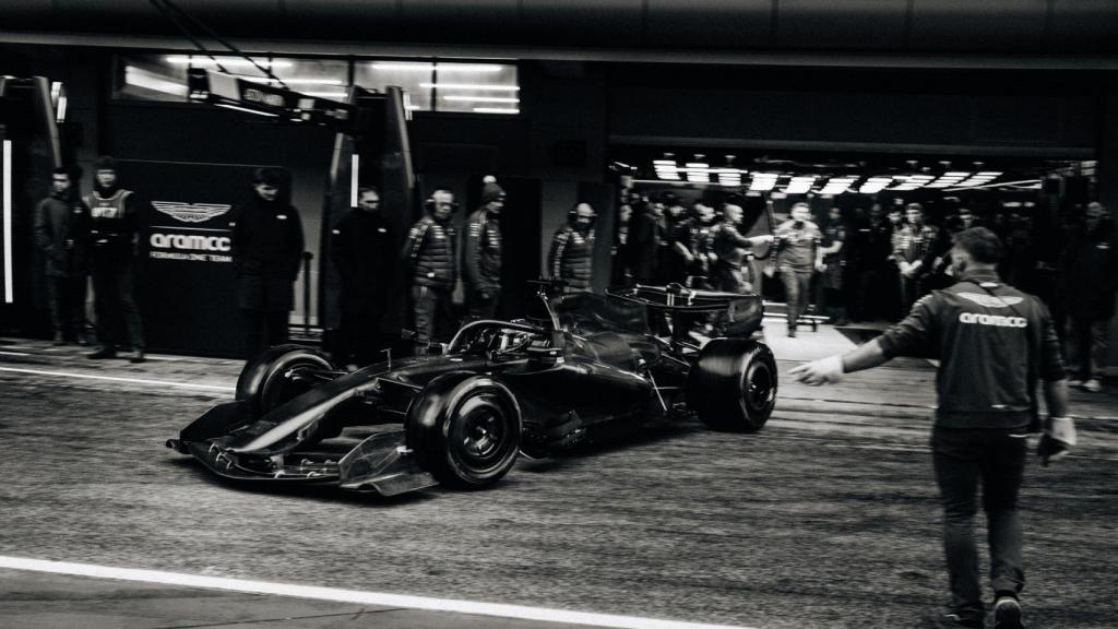 Stroll, durante los test de F1 en Montmeló.