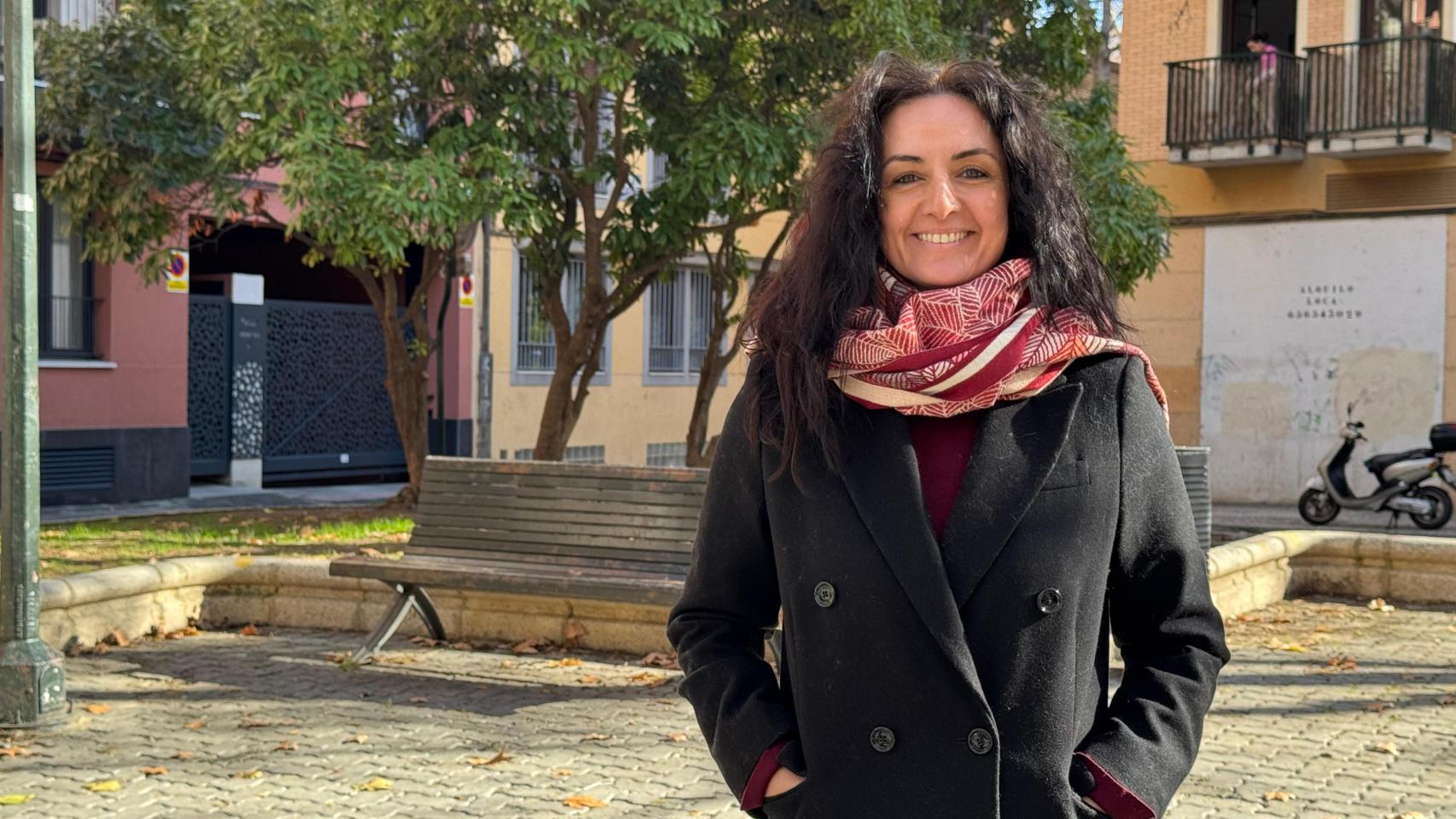 La candidata de IU-Movimiento Sumar, Marta Abengochea.