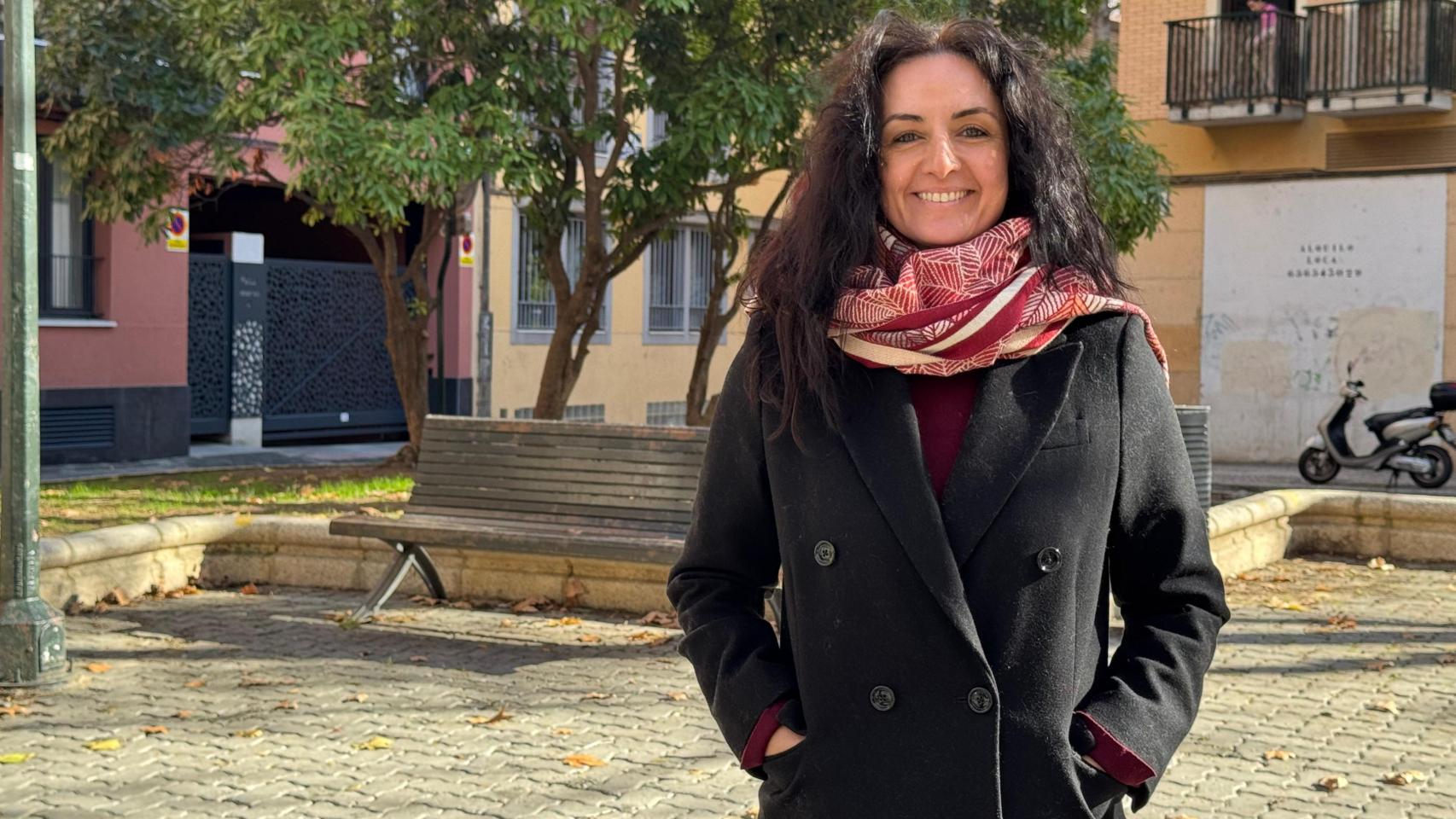 La candidata de IU-Movimiento Sumar, Marta Abengochea.