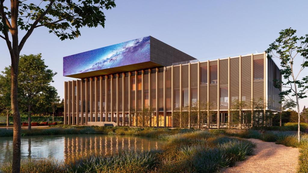 Recreación del futuro aspecto de las oficinas centrales de Caledonian.