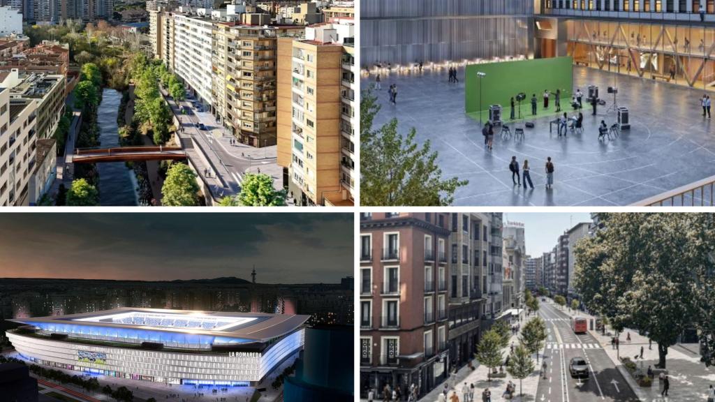 La reforma del Río Huerva, La Nueva Romareda, Distrito 7 y las obras del Coso.