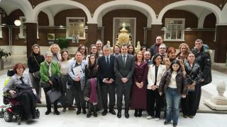 El presidente de la Junta, Juanma Moreno, en la presentación del plan en Sevilla.