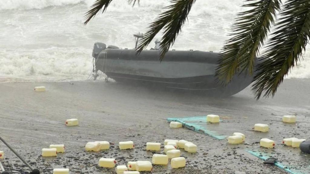 Una narcolancha en La Herradura.