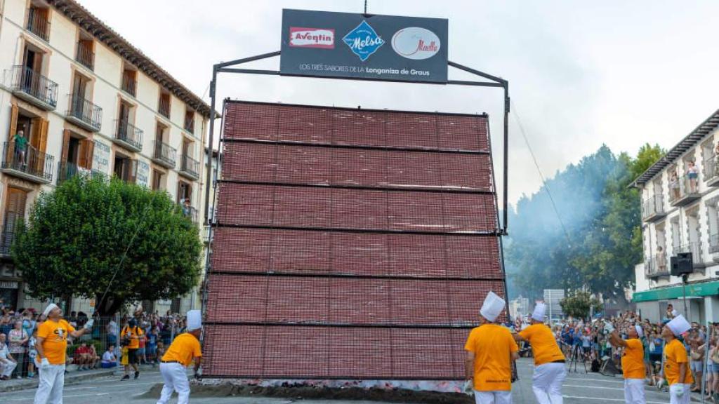 Parrilla gigante en Graus.