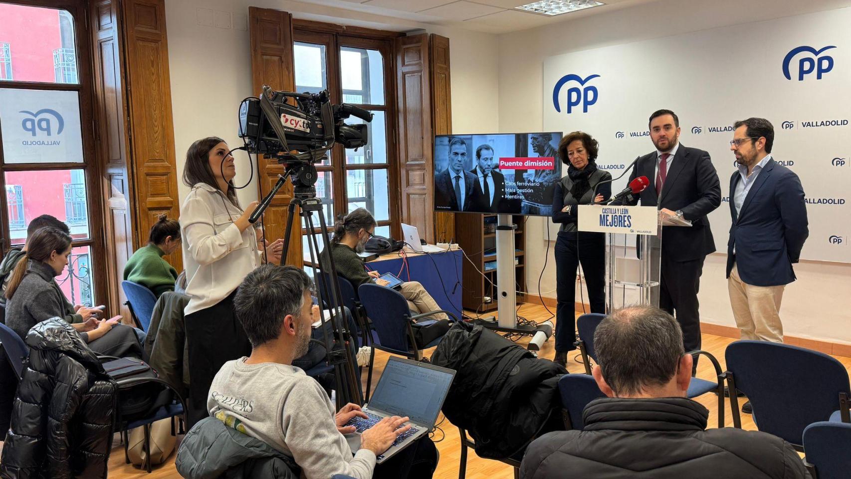 Los parlamentarios nacionales del PP en Valladolid.