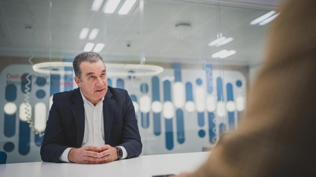 Pablo Álvarez, en un momento de la entrevista.