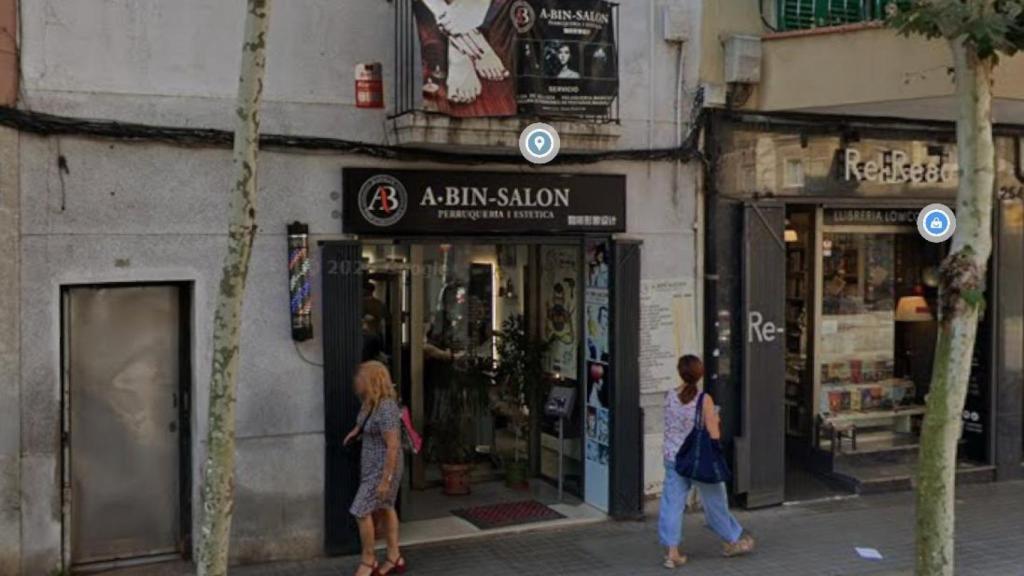 Exterior de la peluquería en una imagen obtenida de Google Street View.