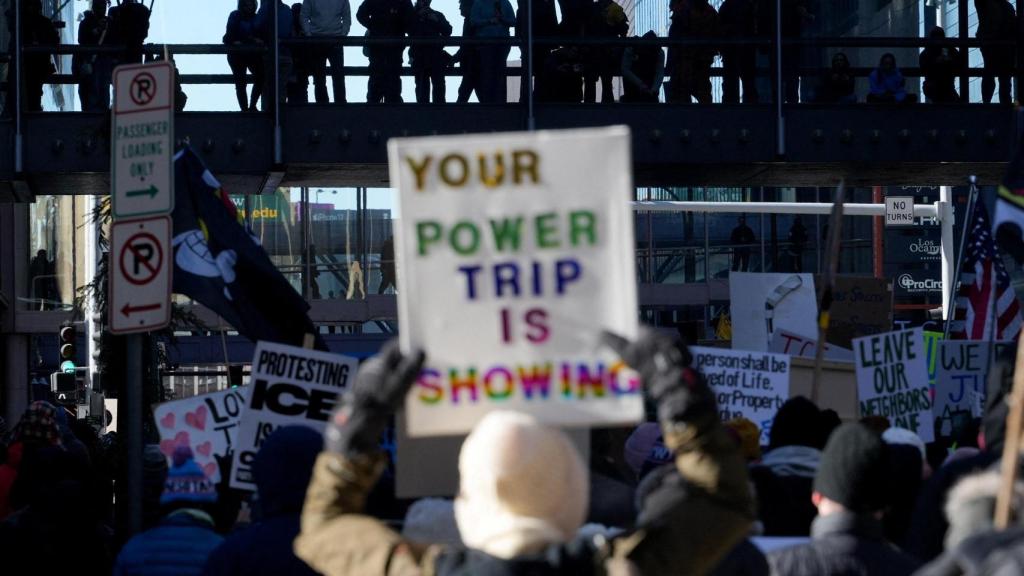 Protesta en Mineápolis contra el ICE