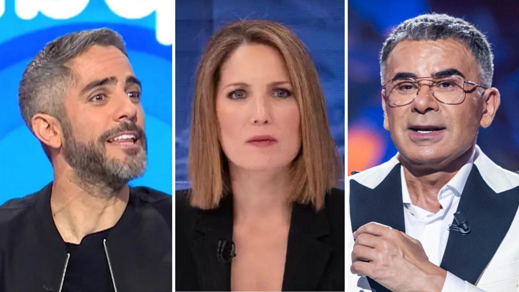 Roberto Leal, Silvia Intxaurrondo y Jorge Javier, en un montaje de BLUPER.