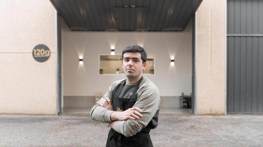 José Páramo en el local de 120 gramos en Alcobendas.