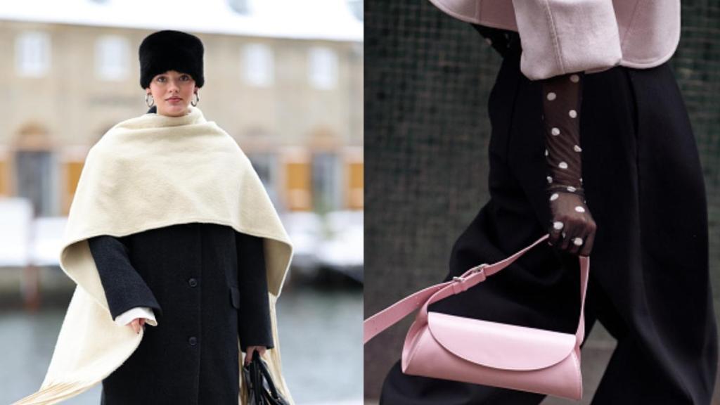 Collage con ejemplos de estilismos de 'street style' de la Copenhagen Fashion Week.