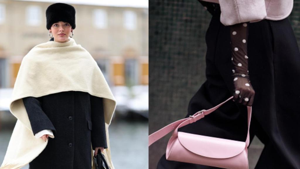 Collage con ejemplos de estilismos de 'street style' de la Copenhagen Fashion Week.