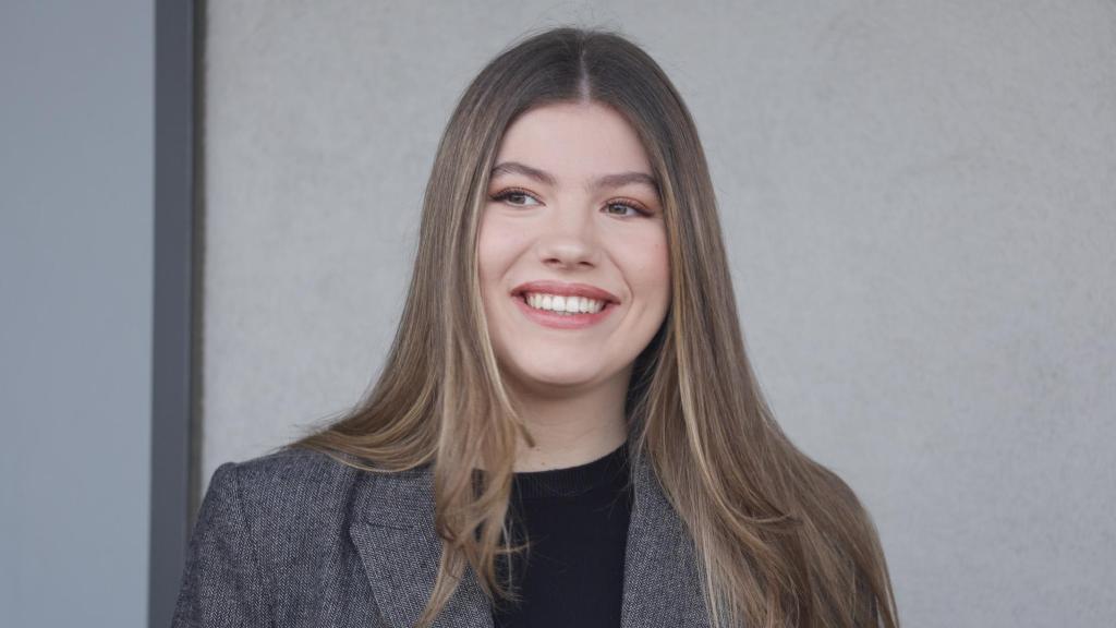 La infanta Sofía a su llegada a la cita.