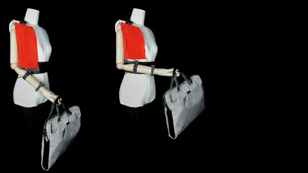 Muestra de la prueba con brazo robótico