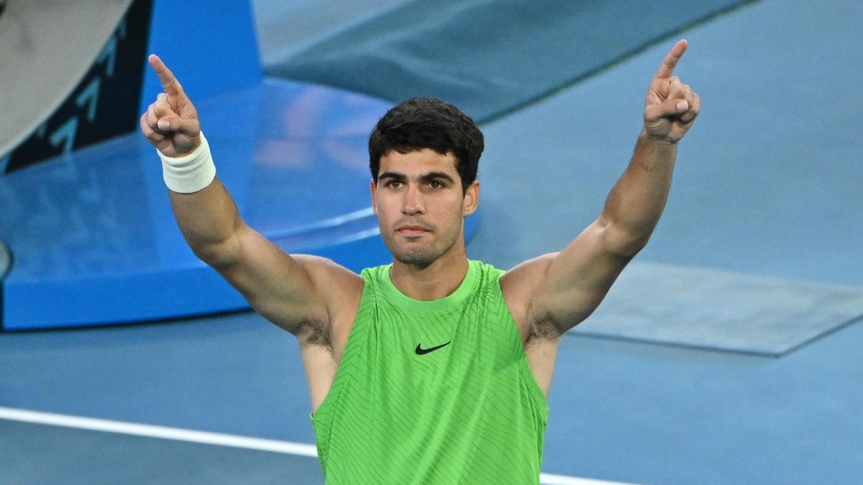 Carlos Alcaraz, en el Open de Australia 2026
