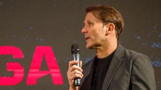Gaizka Mendieta, en un acto de LaLiga