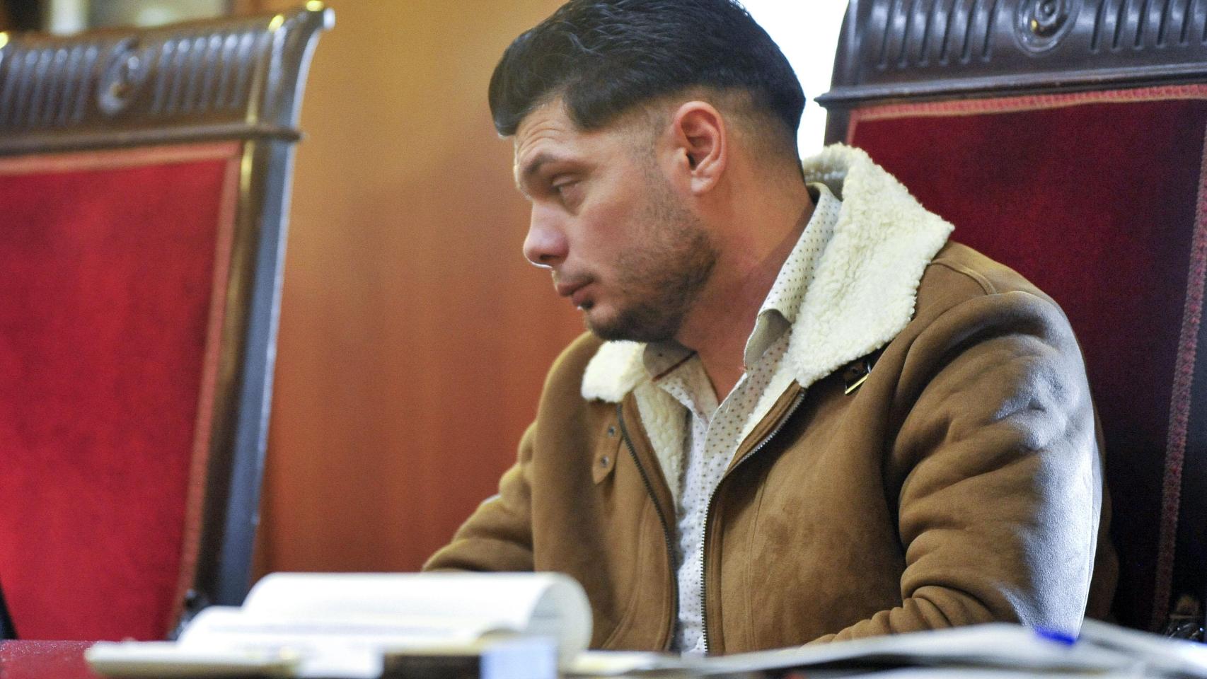 Imagen del acusado durante el juicio.