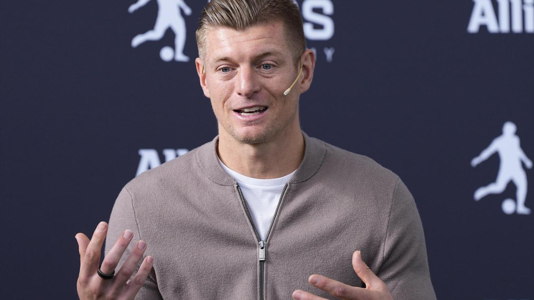 Toni Kroos, en un acto de su academia de fútbol