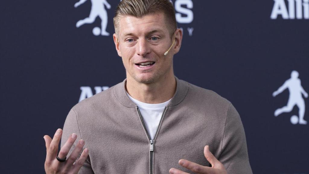 Toni Kroos, en un acto de su academia de fútbol