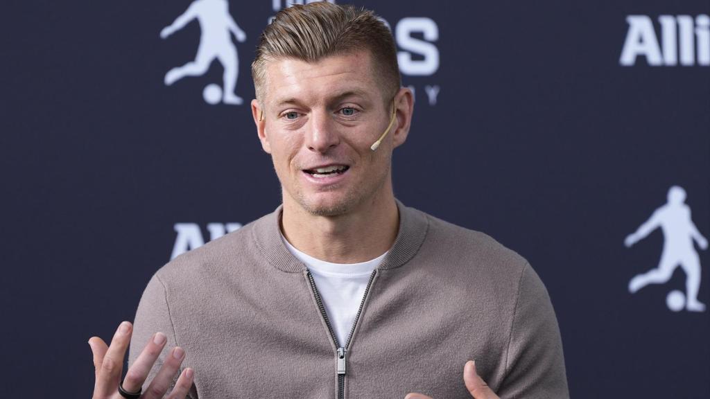 Toni Kroos, en un acto de su academia de fútbol