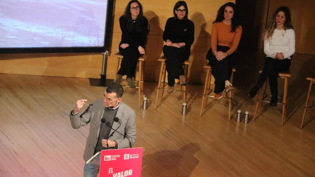 Antonio Maíllo, coordinador federal de IU, en Zaragoza