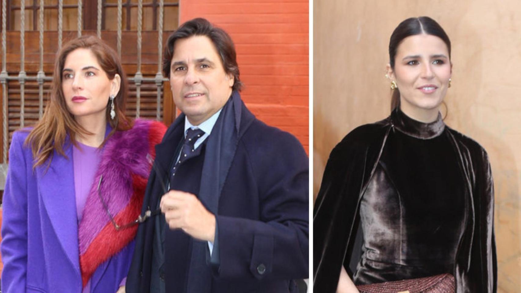 Lourdes Montes, Francisco Rivera y su hija Tana, invitados de honor en la boda sevillana de la hija de Rafael González-Serna