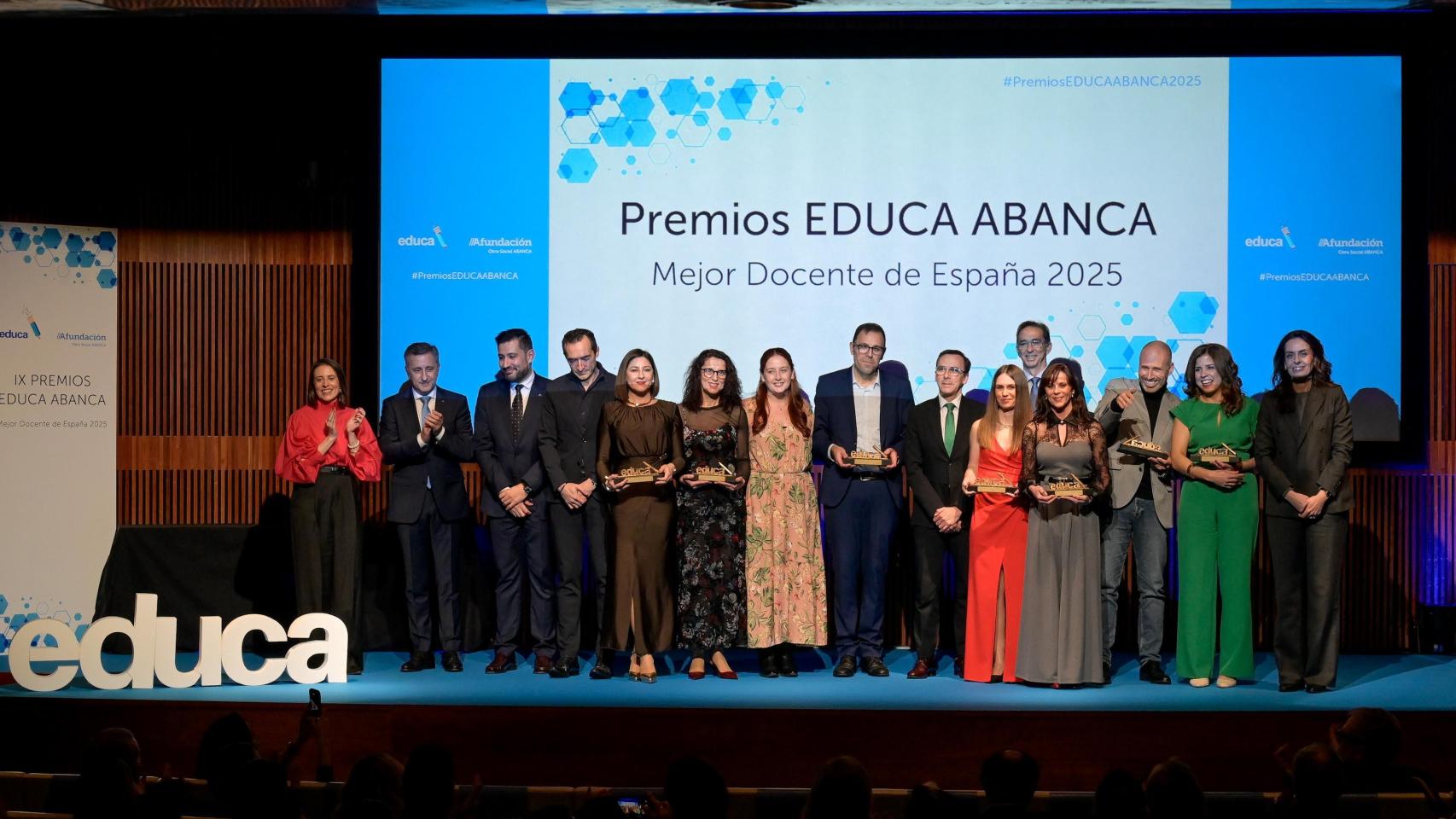 Educa y ABANCA entregan los IX Premios EDUCA ABANCA a los mejores docentes de 2025
